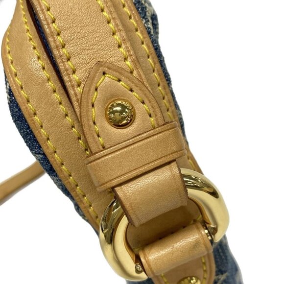 Auth LOUIS VUITTON Camera Bag M95348 Blue Monogram Denim - SR0027 Shoulder Bag - Picture 9 of 16